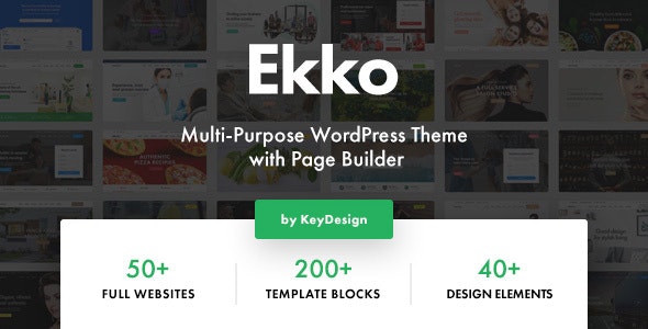 Nulled Ekko v2.6 - Multi-Purpose WordPress Theme with Page Builder